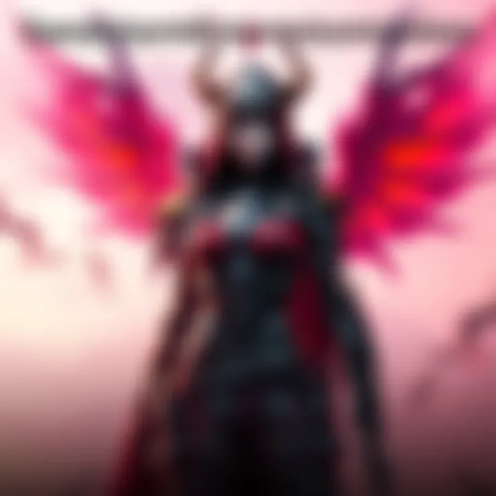 Character customization options for Sandstorm Empress in Valkyr, showcasing various styles and looks.