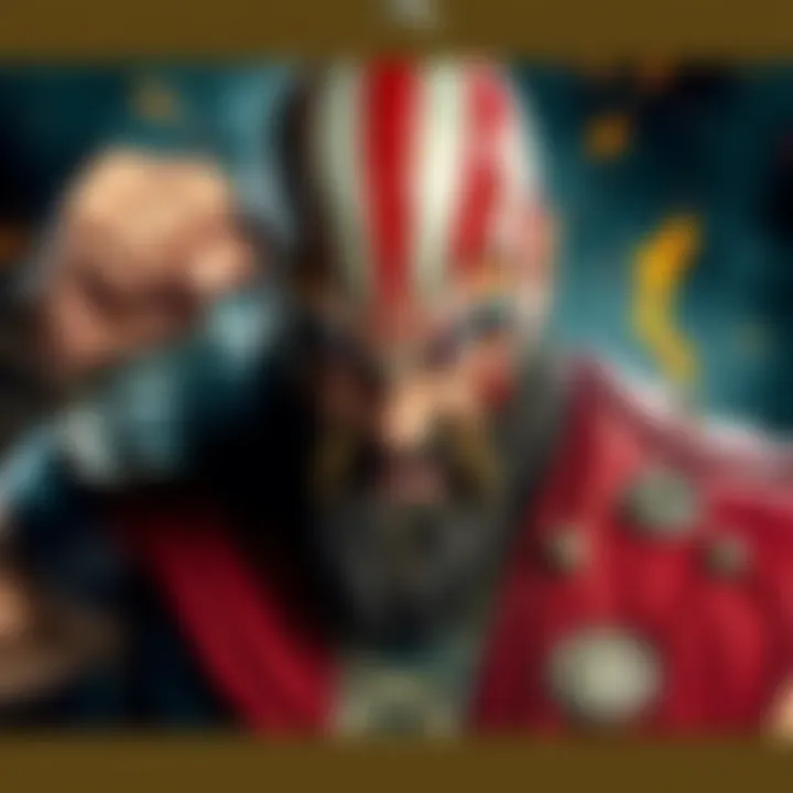 Bollywood actor Sanjay Dutt dressed as Kratos, showing strength with a fierce expression.