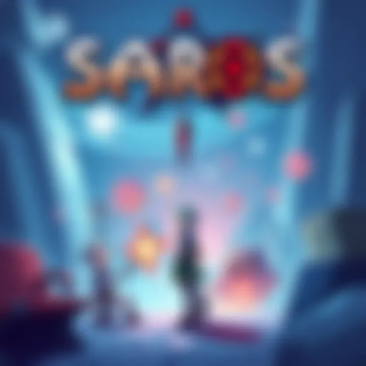 A vibrant cover image featuring the character design and main elements from the game Saros, along with visual hints of Tomodachi Life and Vampire Crawlers.