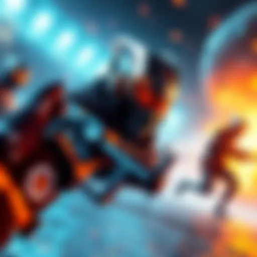 A scene from the Saros PS5 gameplay showcasing intense action and vibrant graphics.