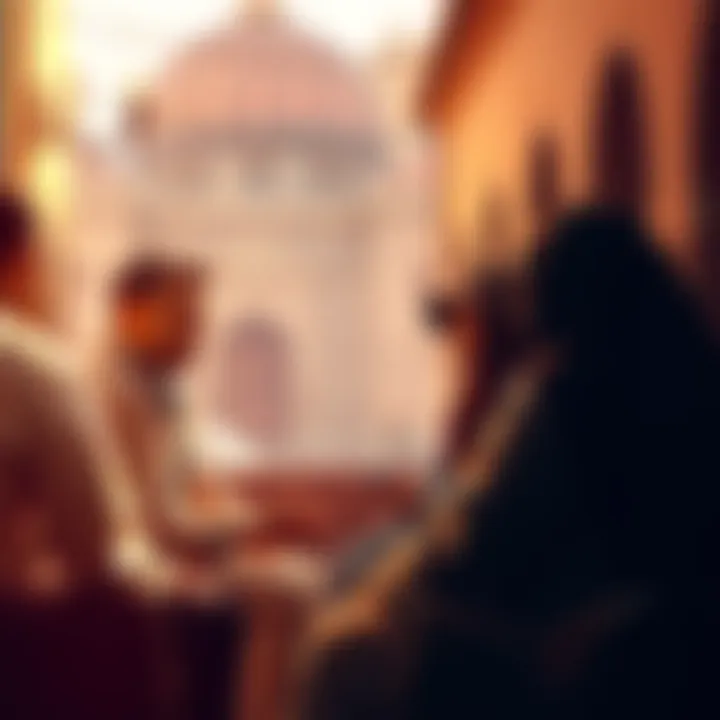 A group of people discussing the challenges of SASO missions, with a focus on Marrakesh as a location, in a casual setting.