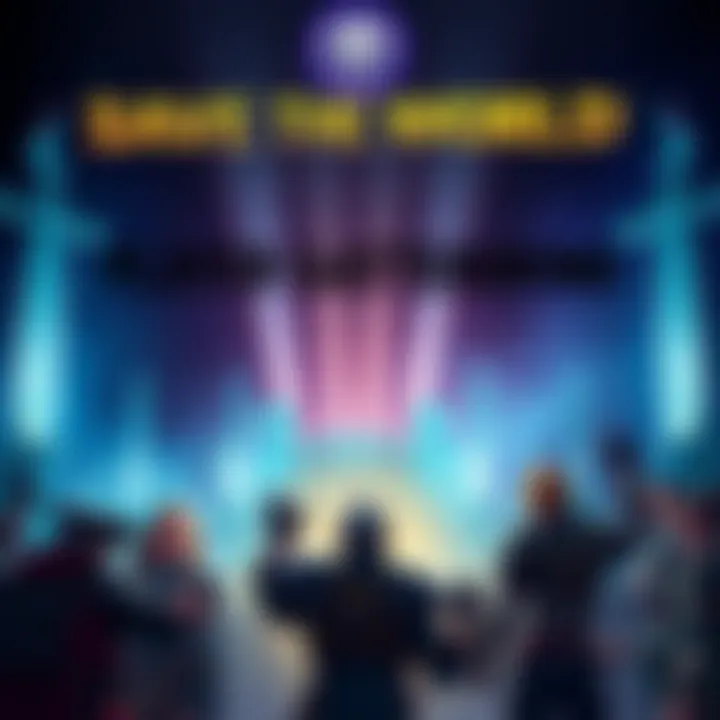 A group of Save The World players celebrating together before the game transitions to free-to-play on April 16th, showing support for newcomers.