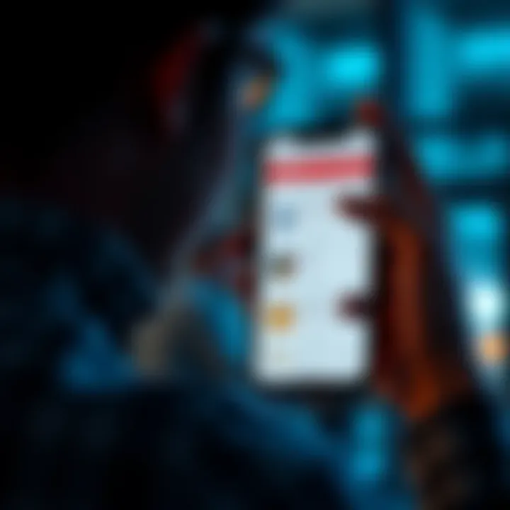 A person looking at a smartphone displaying multiple saved cards on a screen, contemplating better ways to manage digital storage.