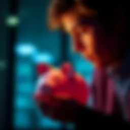 A person looking at a piggy bank while pondering their savings decisions, representing financial planning and timing.