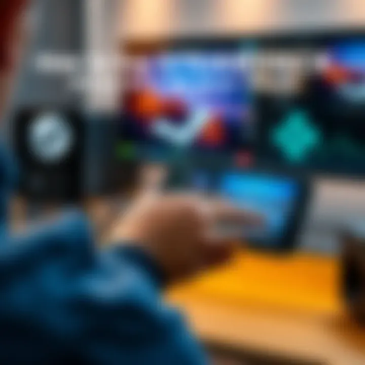 A person using a phone to save images from a SteamDeck console