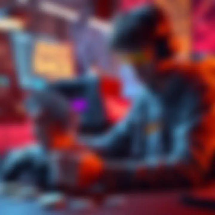 A gamer counting multi bucks with a game controller nearby, preparing for the Season 11 Battle Pass
