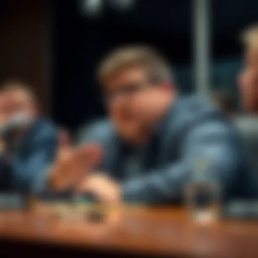 Scarra addressing the media with a focused expression, clarifying his thoughts on Dan Clancy.