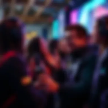 Scarra Engaging with Female Gamers Scarra interacting with female fans at a gaming event, highlighting his effort to include more women in gaming