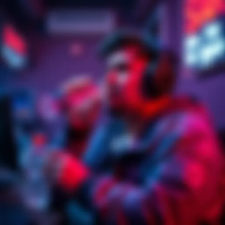 Streamer Scarra drinking water at the Faze house, showcasing his commitment to wellness in gaming.