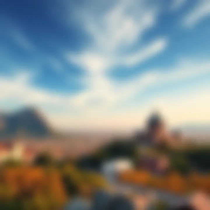 A beautiful landscape showing a popular travel location with clear skies and inviting scenery