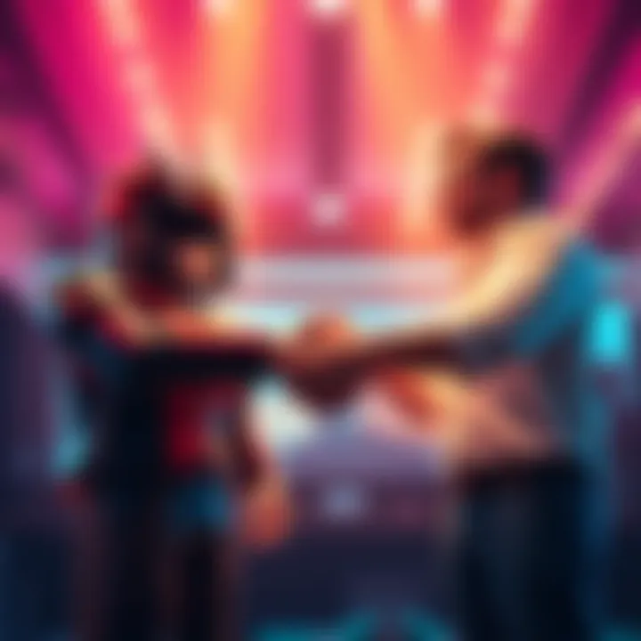 Roblox YouTuber Schlep and Chris Hansen shaking hands in a partnership against online predators.