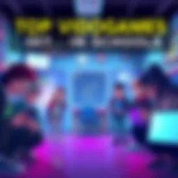 School-themed Video Games Various popular video games set in school environments including characters and school settings