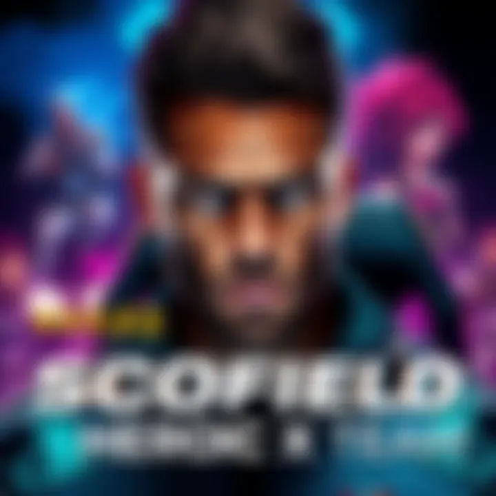 Scofield announcing his departure from HEROIC X, with a serious expression and gaming backdrop