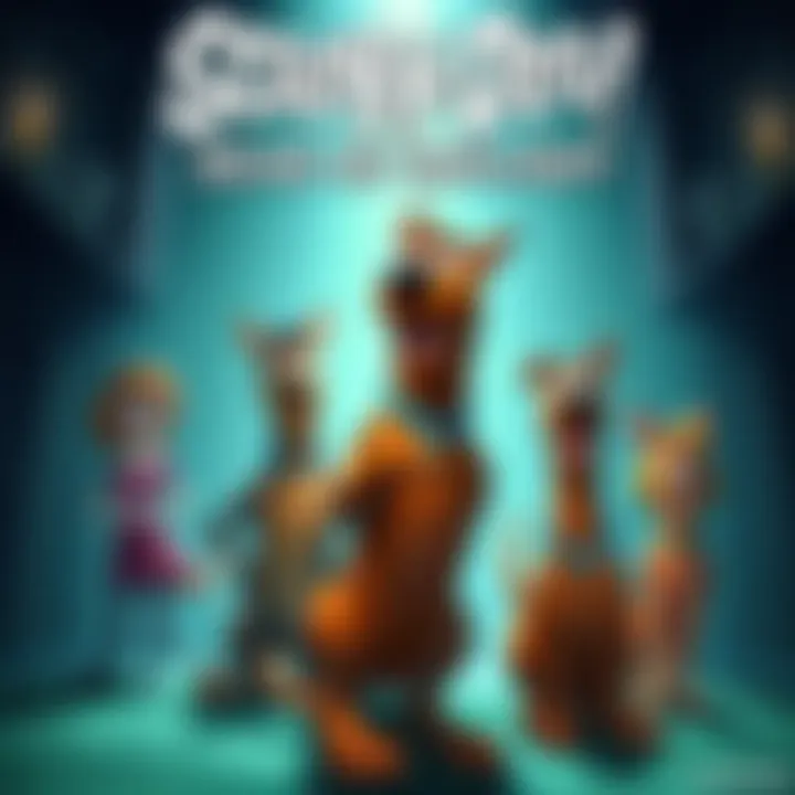 Scooby-Doo and his friends appear in a spooky setting from Dead by Daylight, blending cartoon characters with horror elements.