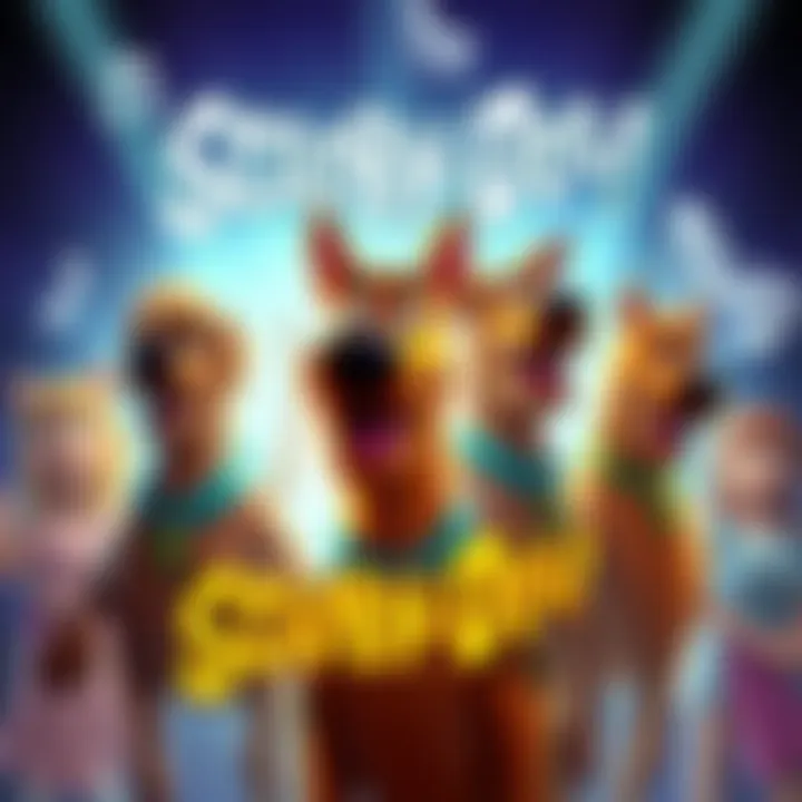 Scooby-Doo Theme Song Collaboration Scooby-Doo characters with Simple Plan's logo and music notes