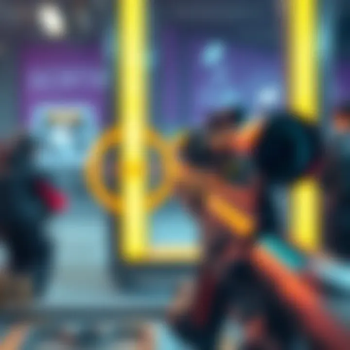 A sniper rifle with a scope attachment aimed at a target, showcasing customization options for gameplay.