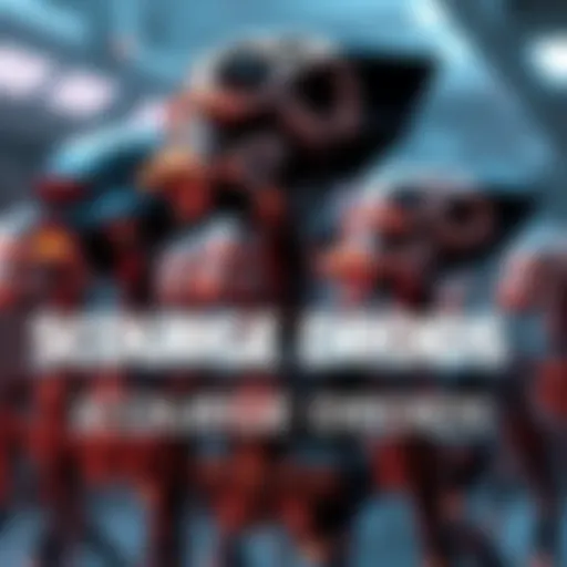 A detailed view of scourge droids showcasing their distinct features and markings, illustrating the differences between Stellar and Kyber classifications for rebirths.