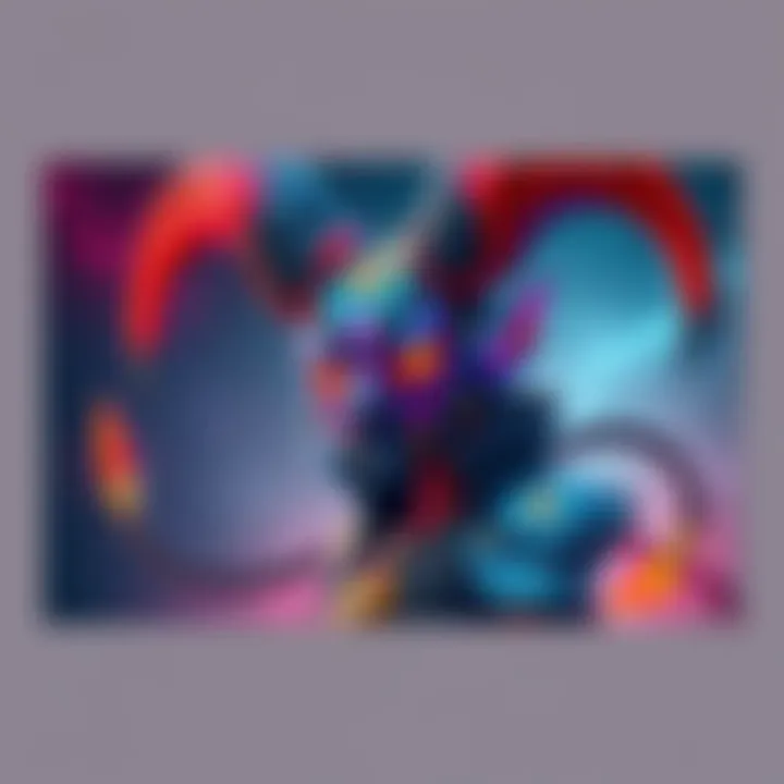 A stylized art piece featuring SCP-1471 MalO, showcasing its distinct design and vibrant colors, inspiring creativity and artistic expression.