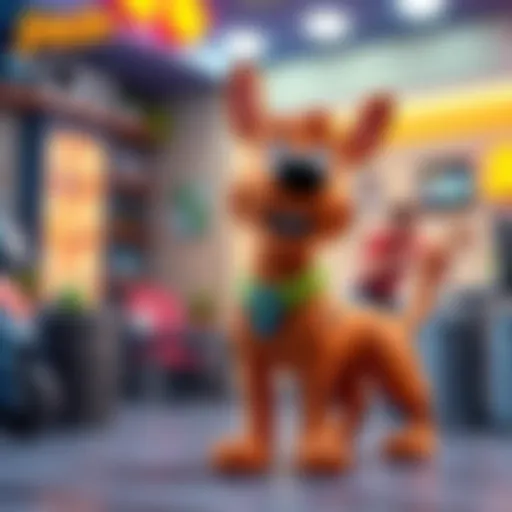 Scrappy Doo showcasing fresh designs and accessories in a vibrant setting