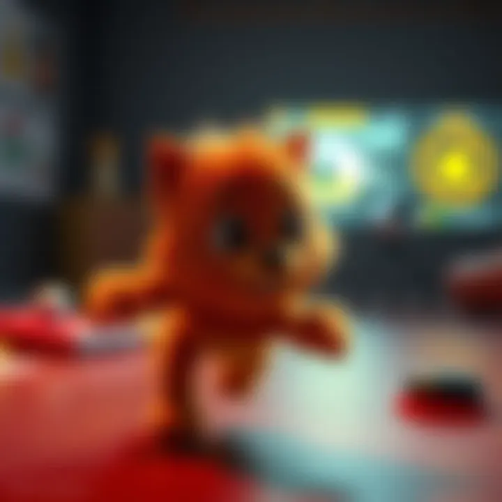 The Scratch character is animated and moving while the game is in photo mode, highlighting unexpected gameplay mechanics.