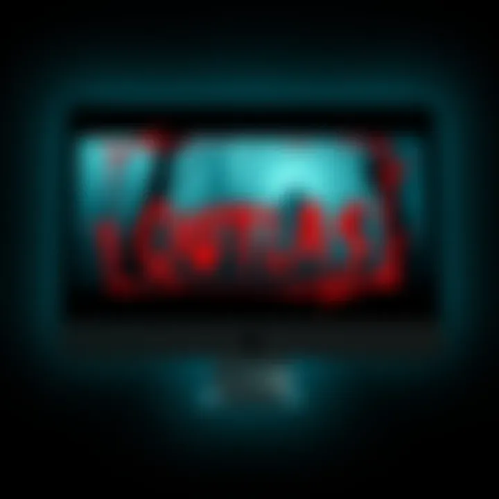 A screenshot showing a strange screen border in the game Outlast on a computer monitor