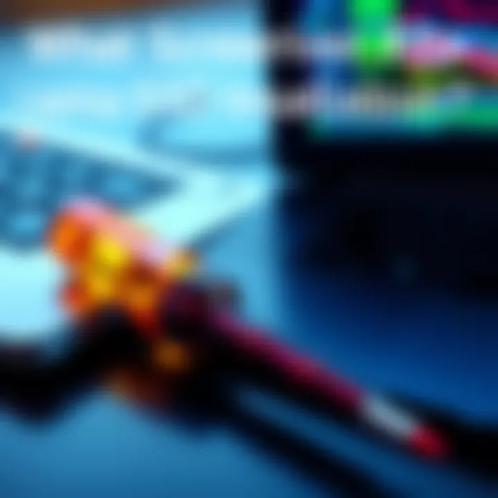 A screwdriver beside a laptop, showing the tools needed for SSD installation