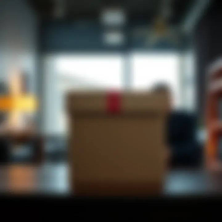 A person debating whether to open a sealed box or keep it closed, with a thoughtful expression.