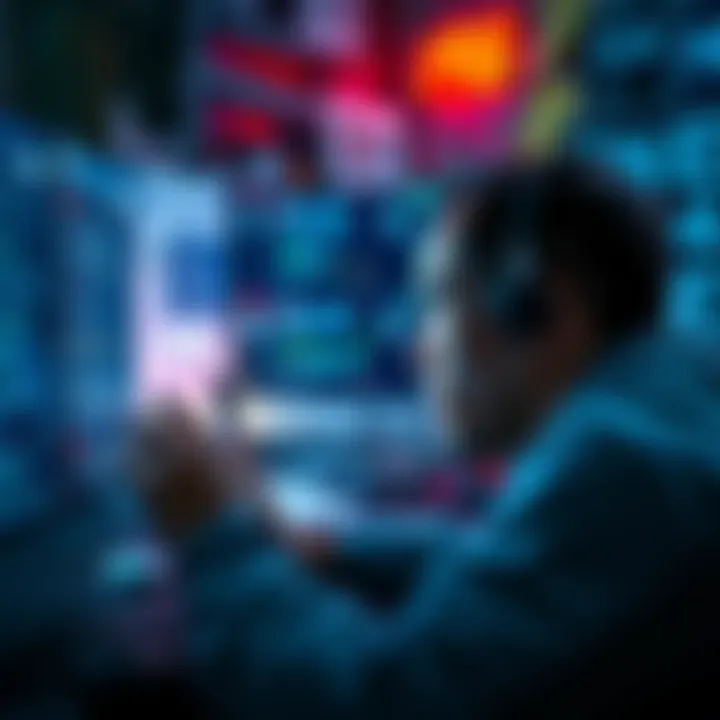 A concerned individual looks at a computer screen covered in numbers and notes, seeking answers from online forums and community discussions.