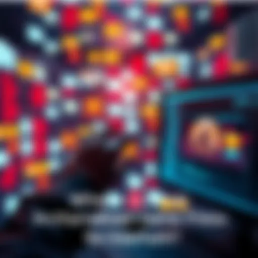 A person looking at a computer screen filled with digital game files, representing the search for archived XDefiant files.