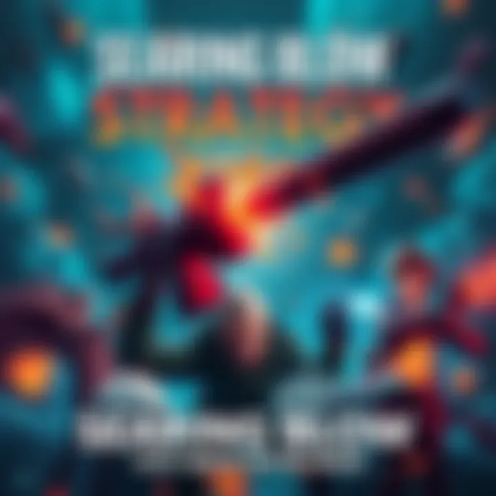 Searing Blow Strategy A visual representation of gaming strategies in Searing Blow with key elements highlighted