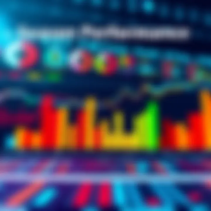 A colorful chart showing personal performance statistics and achievements for the current season.