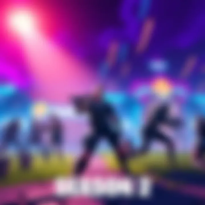 Exciting Features in Season 2 A vibrant scene showing new gameplay elements and characters in Season 2, energizing the gaming community despite V-bucks concerns.