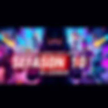 A vibrant graphic showing the Season 8 launch date of September 10, featuring E-sports elements and gaming characters.