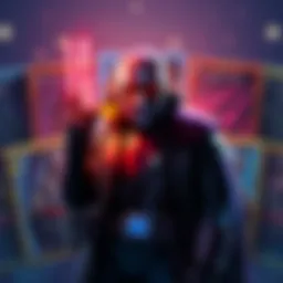 A group of gaming cards displayed, with Star Lord prominently featured among them, highlighting their appeal and value.