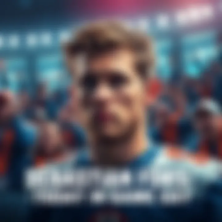 Sebastian Fors focused and ready for the game, surrounded by cheering fans