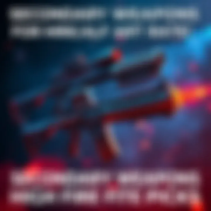 A selection of high fire rate secondary weapons for MR6, showcasing their designs and features