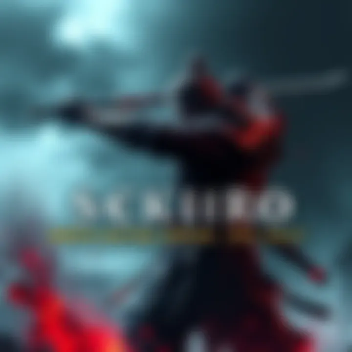 Cover of Sekiro featuring the main character wielding a katana and standing in a dynamic pose