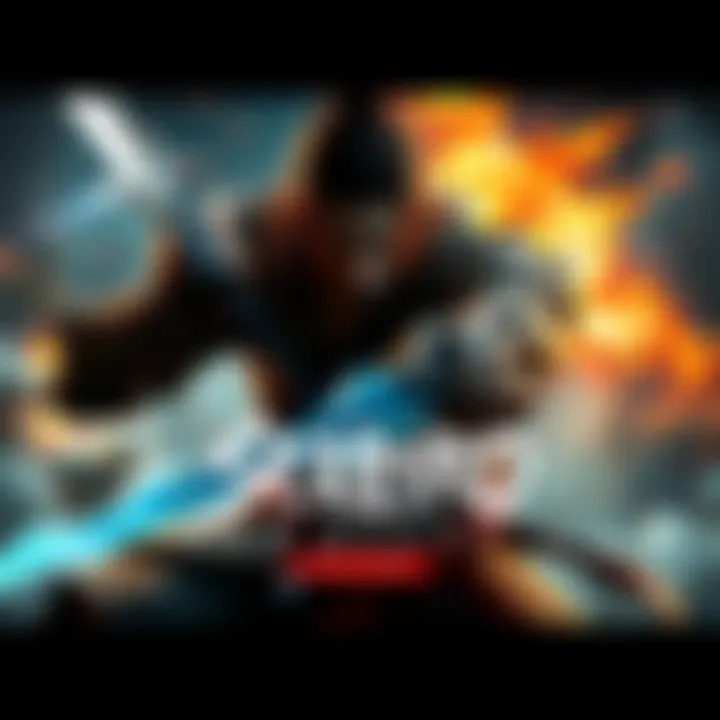 A dramatic scene from the SEKIRO: NO DEFEAT trailer showing the main character in a fierce battle with an enemy, surrounded by dynamic graphics and action elements.