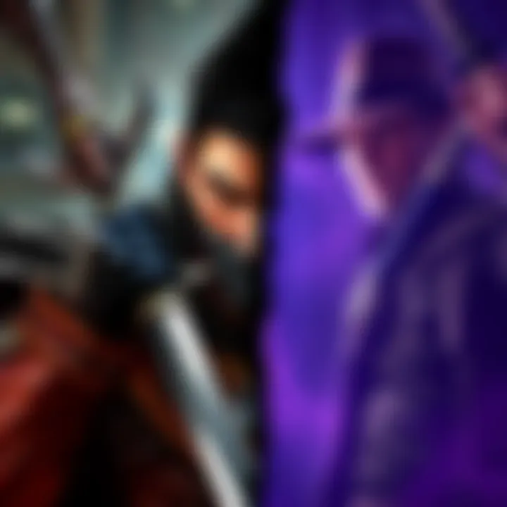 A split image showing a warrior from Sekiro on one side and Indiana Jones on the other, highlighting the contrast between the two games.