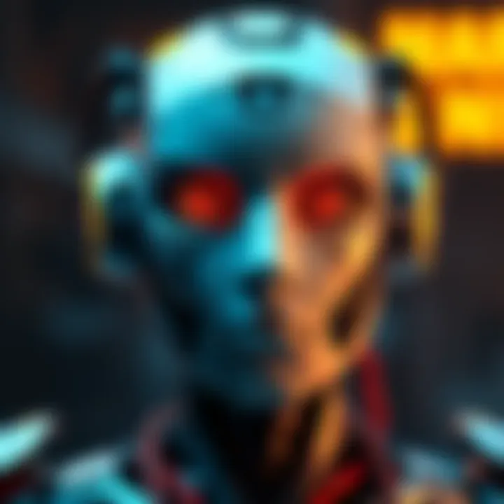 Self-Aware Bot with Human Traits A futuristic robot showing human-like expressions and emotions, symbolizing self-awareness.