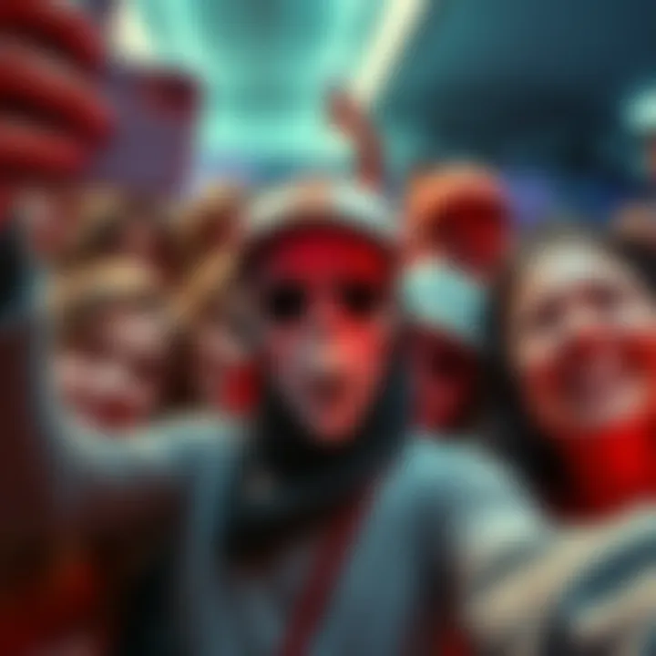 Selfie with Ghostface Survivors A collage of selfies featuring the author with Ghostface and all 74 Survivors, showcasing their unique personalities and expressions.