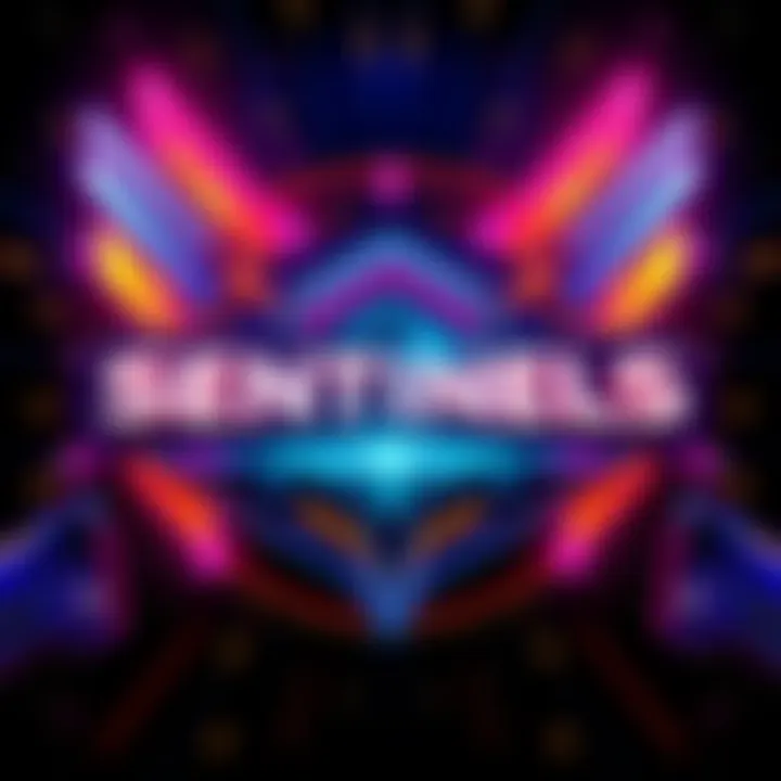 Sentinels Logo The Sentinels logo with vibrant colors and a futuristic design, representing the new era of the series