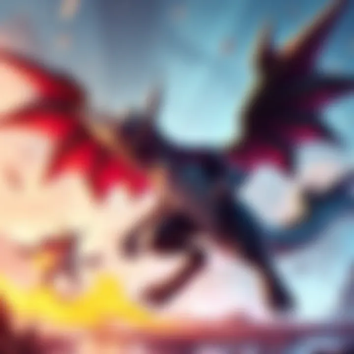 A dynamic battle scene featuring Seregios in an action pose, showcasing its unique fighting style against a backdrop of a vibrant game environment.