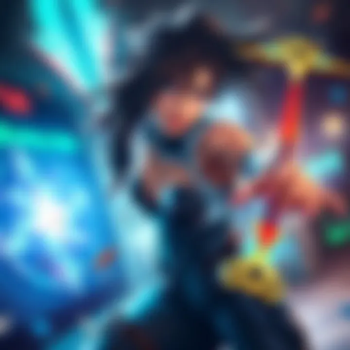 Character Serena displaying her abilities in a game setting, showcasing her potential with skill build enhancements.