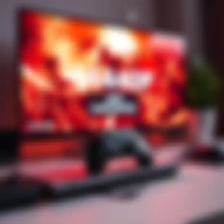 A close-up of the Series S console on a desk with a monitor showing a '1440p not supported' message.