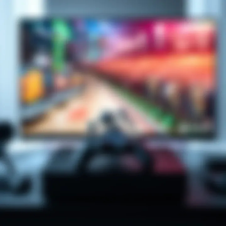 Series S connected to 4K monitor A Series S gaming console displayed on a 4K monitor showing blurry visuals