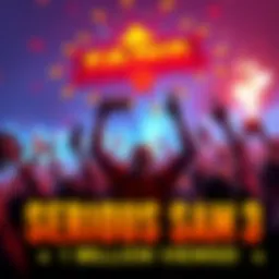 Fans celebrating the 1 million views milestone for Serious Sam 3 trailer with excitement and anticipation for the game.