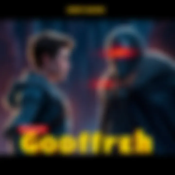 Serosh stands with a worried expression as Godfrey approaches with a fierce gaze, hinting at betrayal and impending conflict.