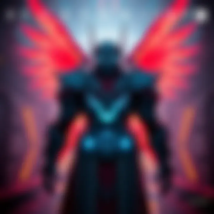 Guardian wearing the Seventh Seraph Armor in the Cosmodrome, showcasing its design and features