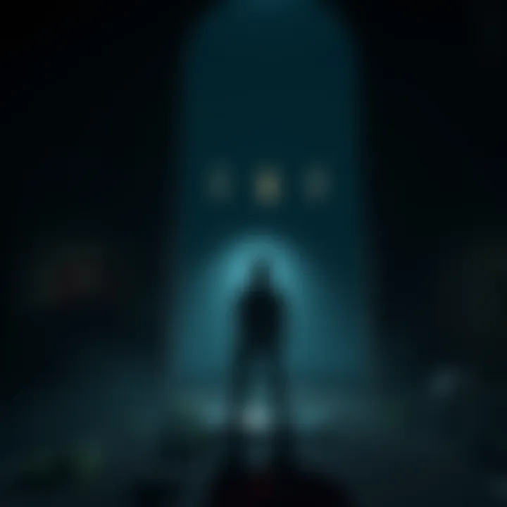 A character from the SH2 remake stands in a dark, eerie environment, showcasing the game's emotional atmosphere and design.